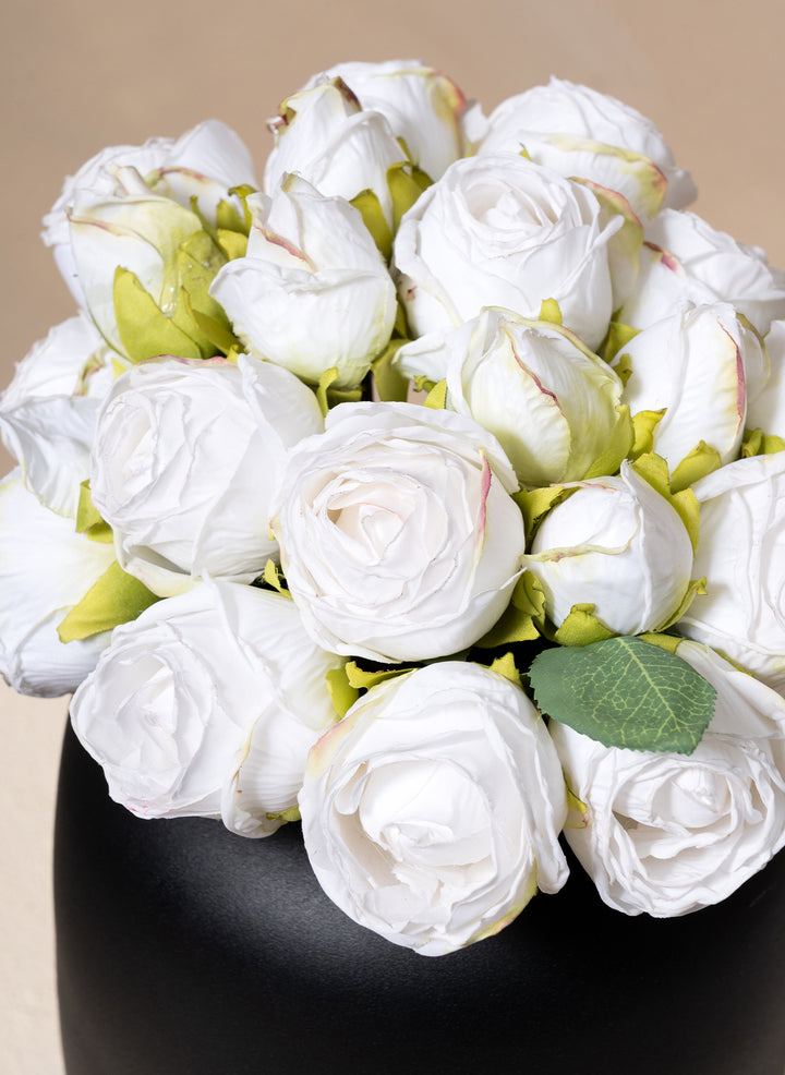 Mini Roses Bouquet - Blanc (20 Roses)