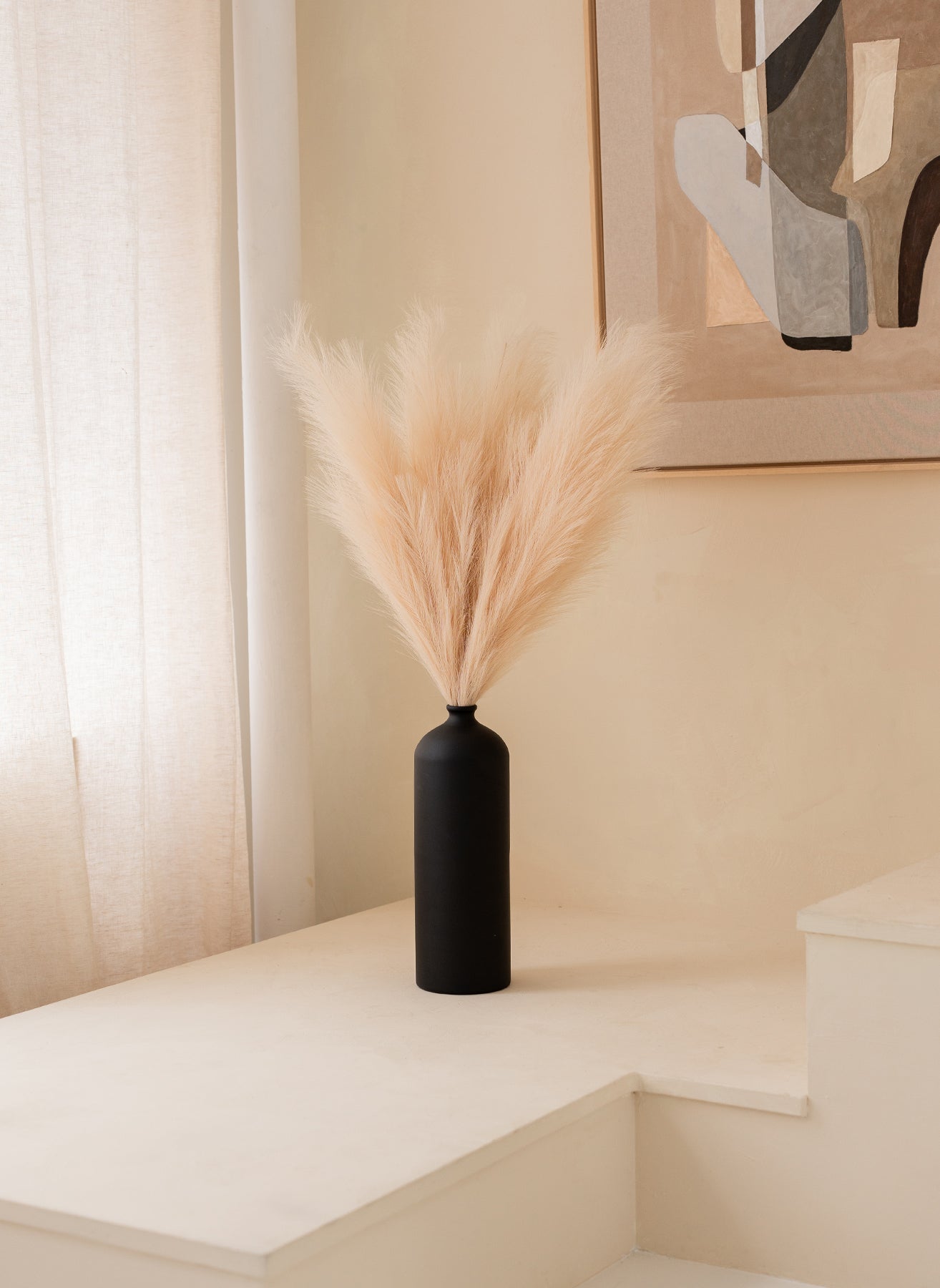 Pampas 110cm (3 tiges)- Crème