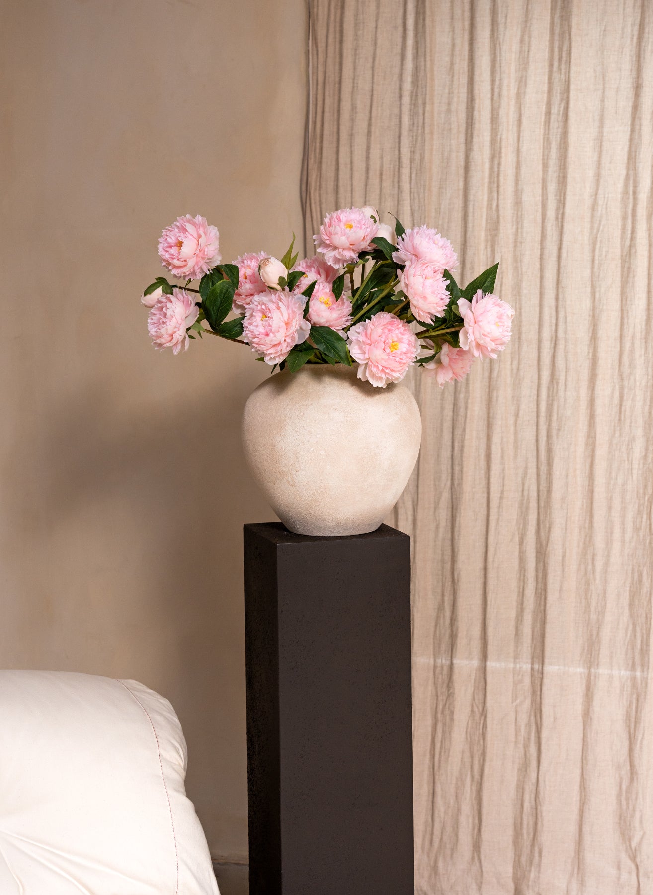 Pivoines - Rose (6 tiges / 18 têtes de fleurs)