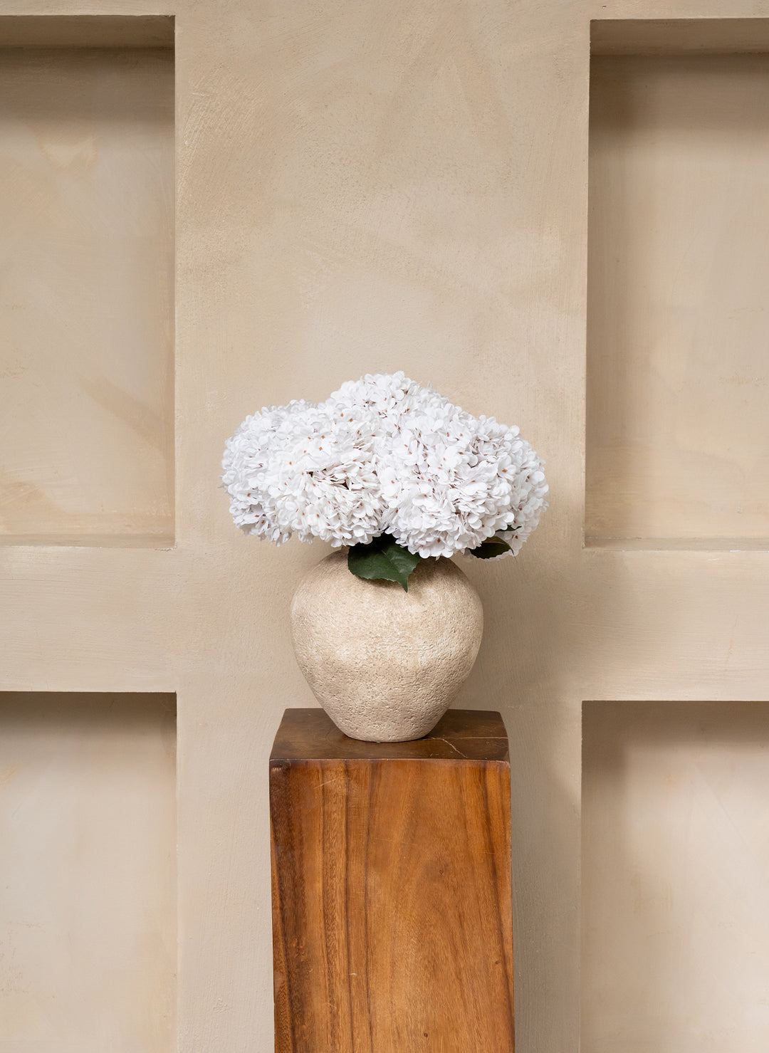 Grande Hortensia (5 tiges) - Blanc