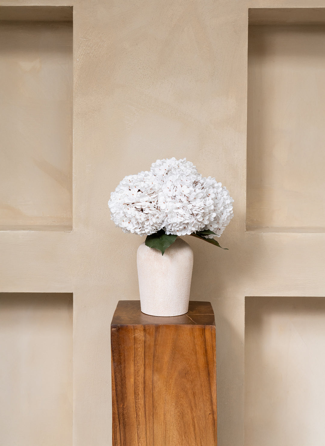 Grande Hortensia (5 tiges) - Blanc