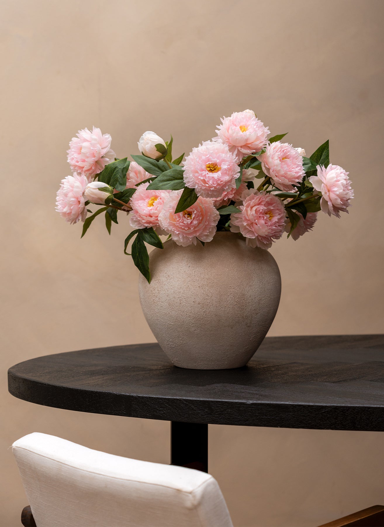 Pivoines - Rose (6 tiges / 18 têtes de fleurs)