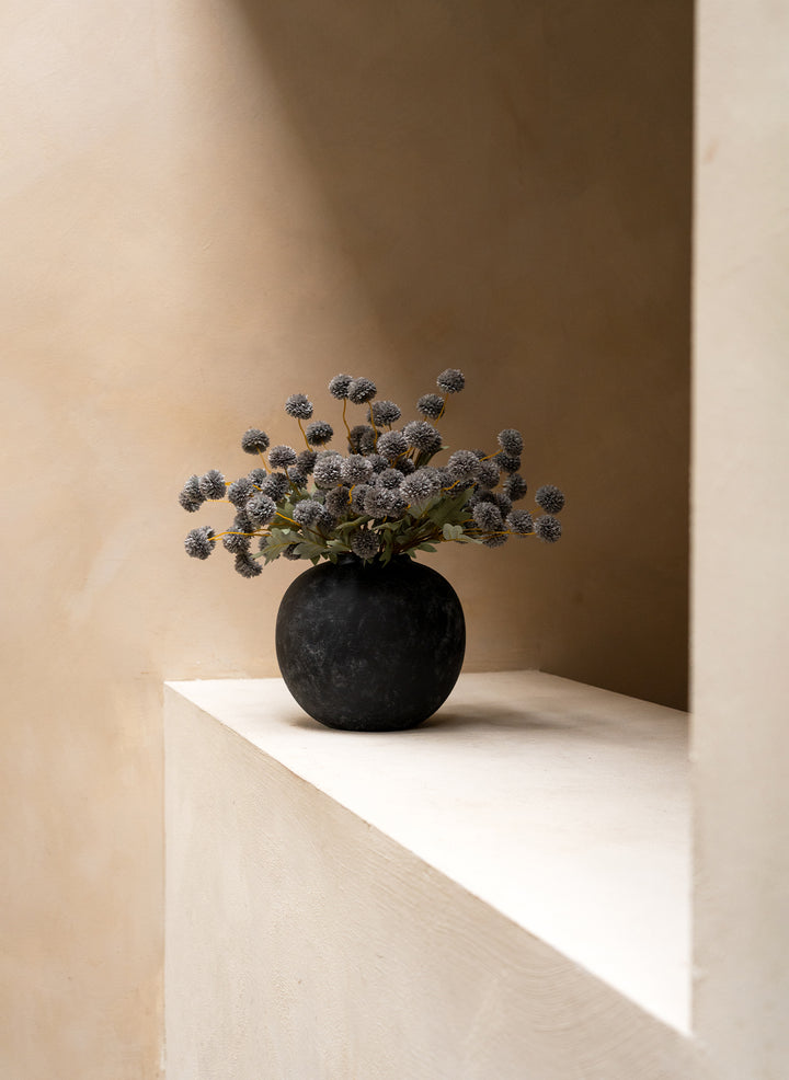 Fleur de Kiku - Bleu-gris (20 tiges/ 100 pompons)