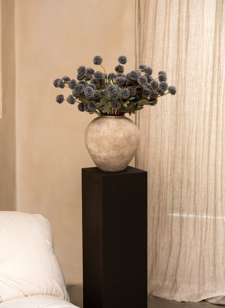 Fleur de Kiku - Bleu-gris (20 tiges/ 100 pompons)