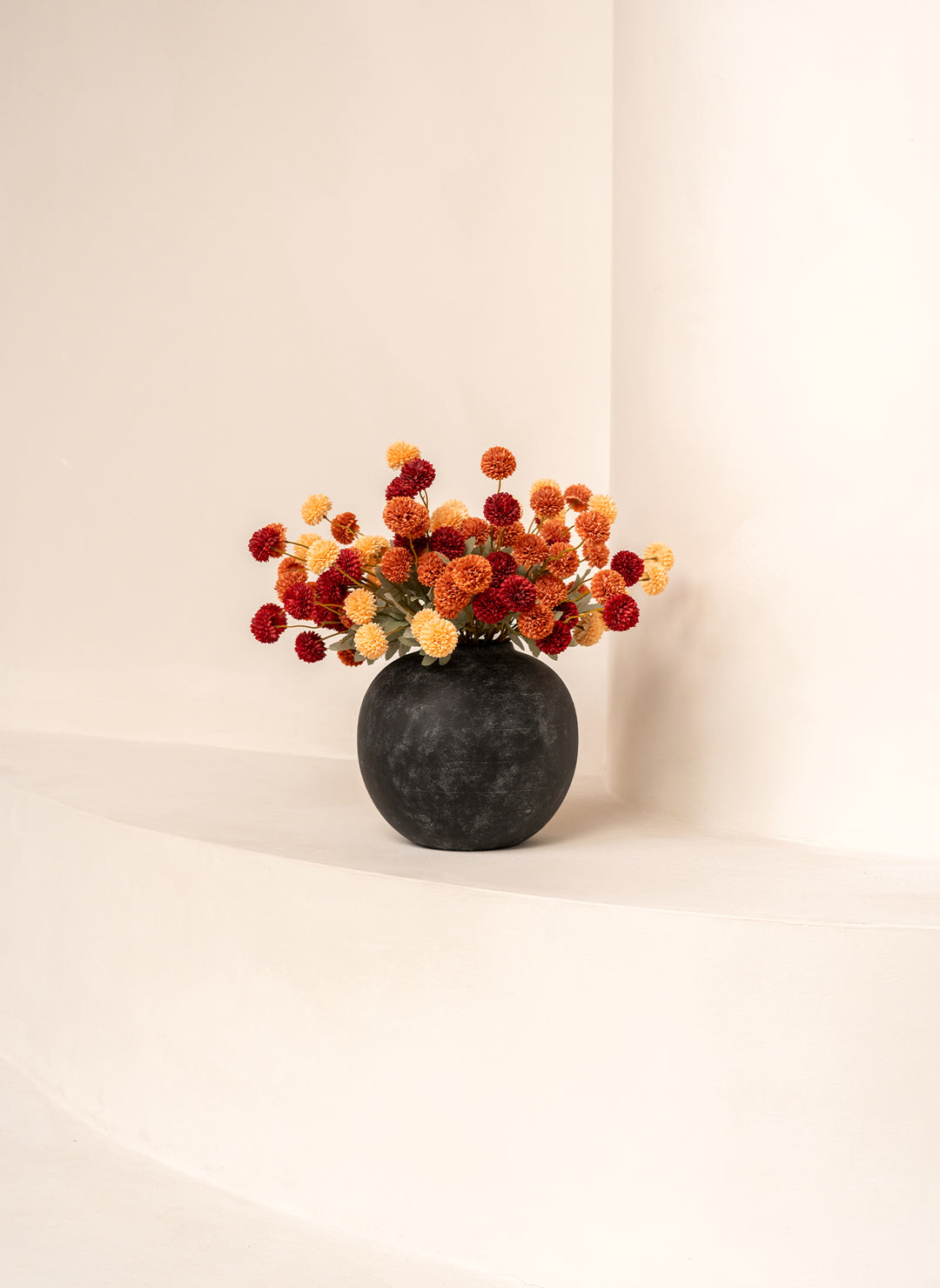 Fleurs de Kiku - Mélange (20 tiges/ 100 pompons)