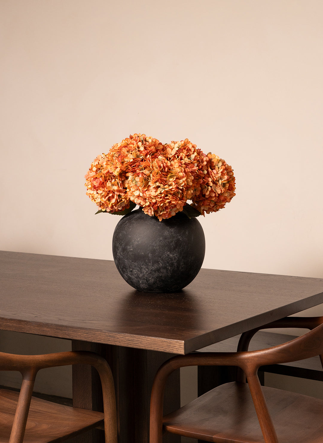 Grande Hortensia (5 tiges) - Orange