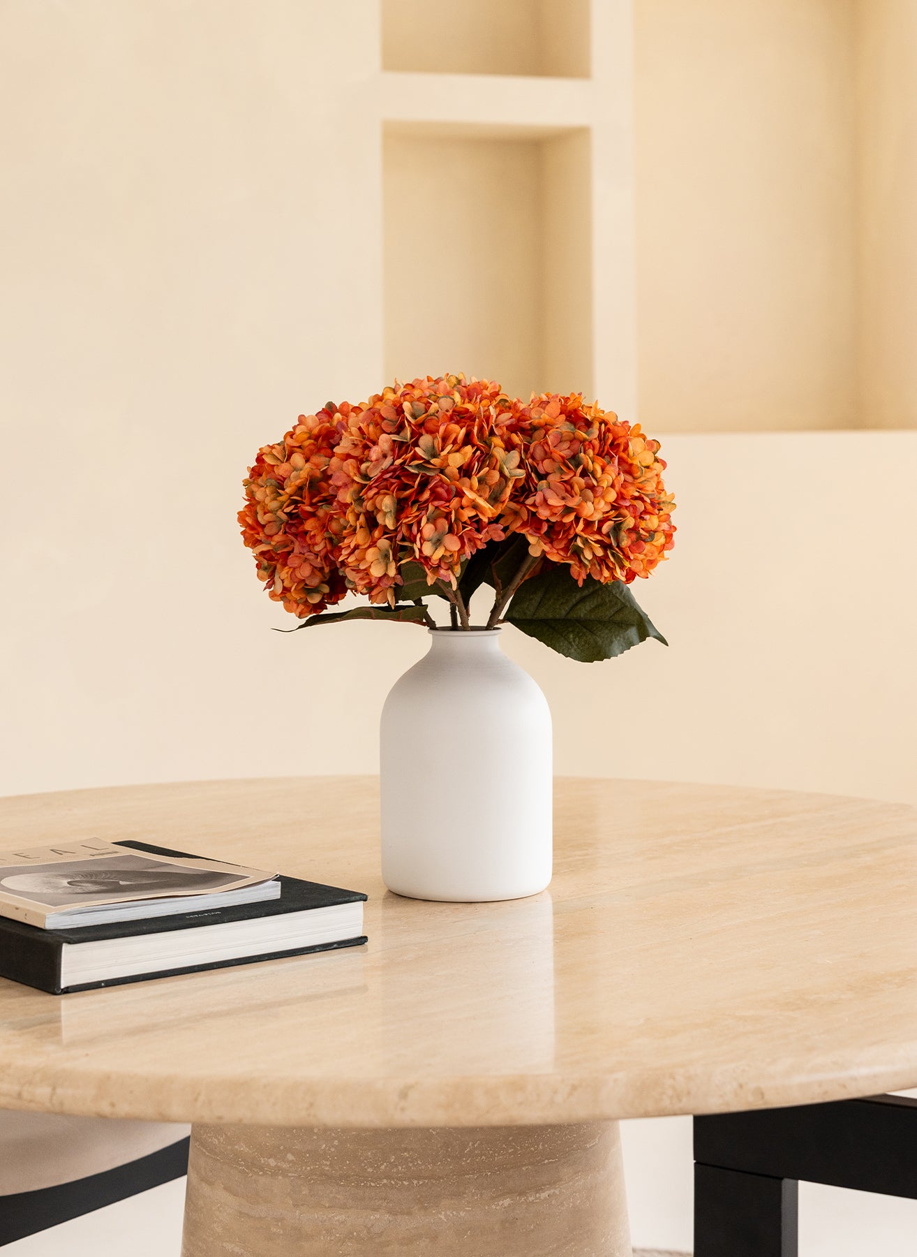 Grande Hortensia (5 tiges) - Orange