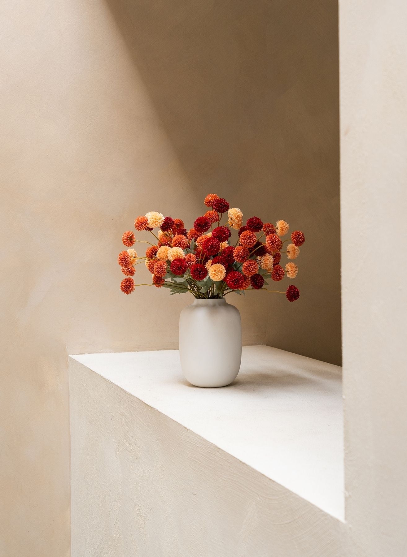 Fleurs de Kiku - Mélange (20 tiges/ 100 pompons)