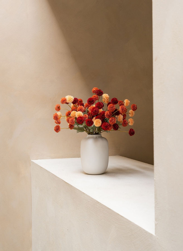 Fleurs de Kiku - Mélange (20 tiges/ 100 pompons)