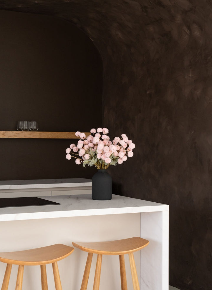 Fleurs de Kiku - Rose (20 tiges/ 100 pompons)