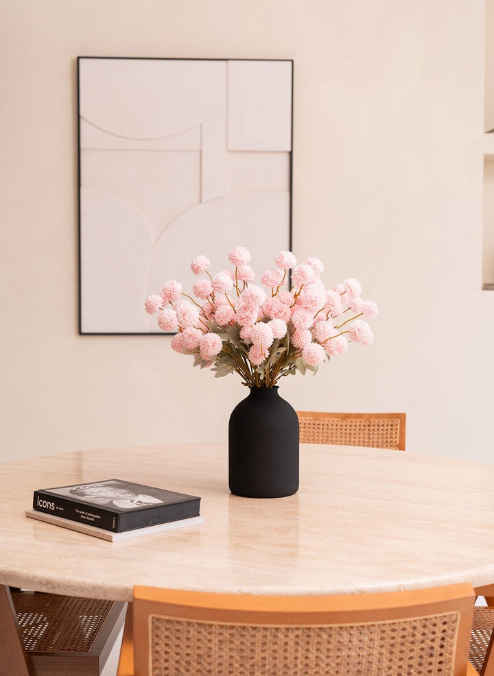 Fleurs de Kiku - Rose (20 tiges/ 100 pompons)