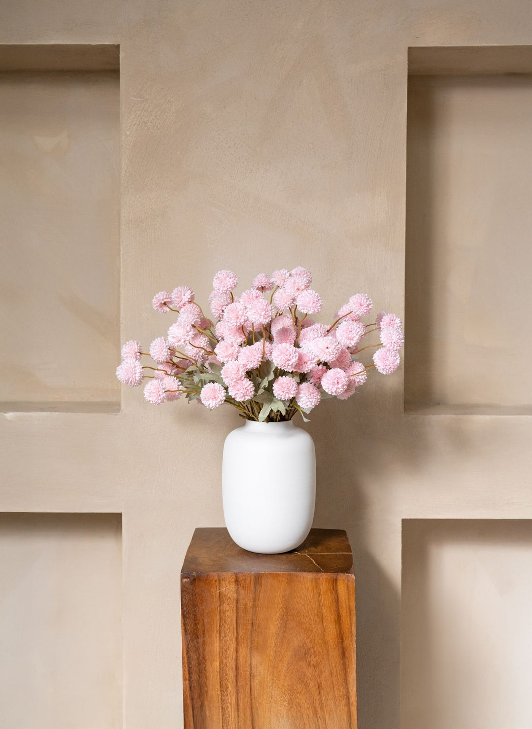 Fleurs de Kiku - Rose (20 tiges/ 100 pompons)