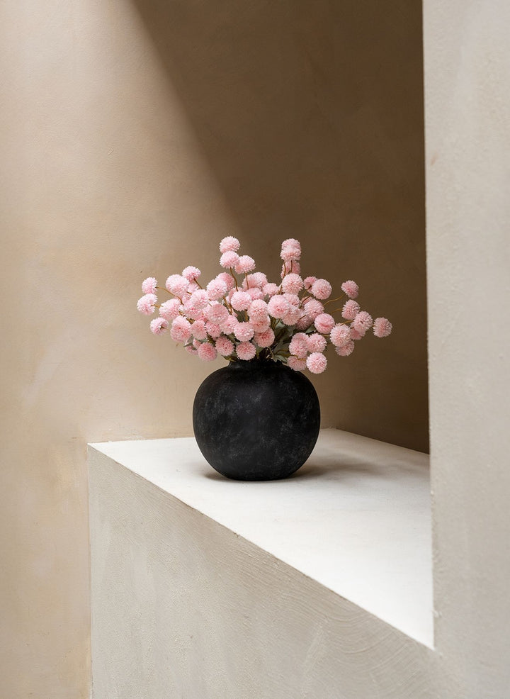 Fleurs de Kiku - Rose (20 tiges/ 100 pompons)