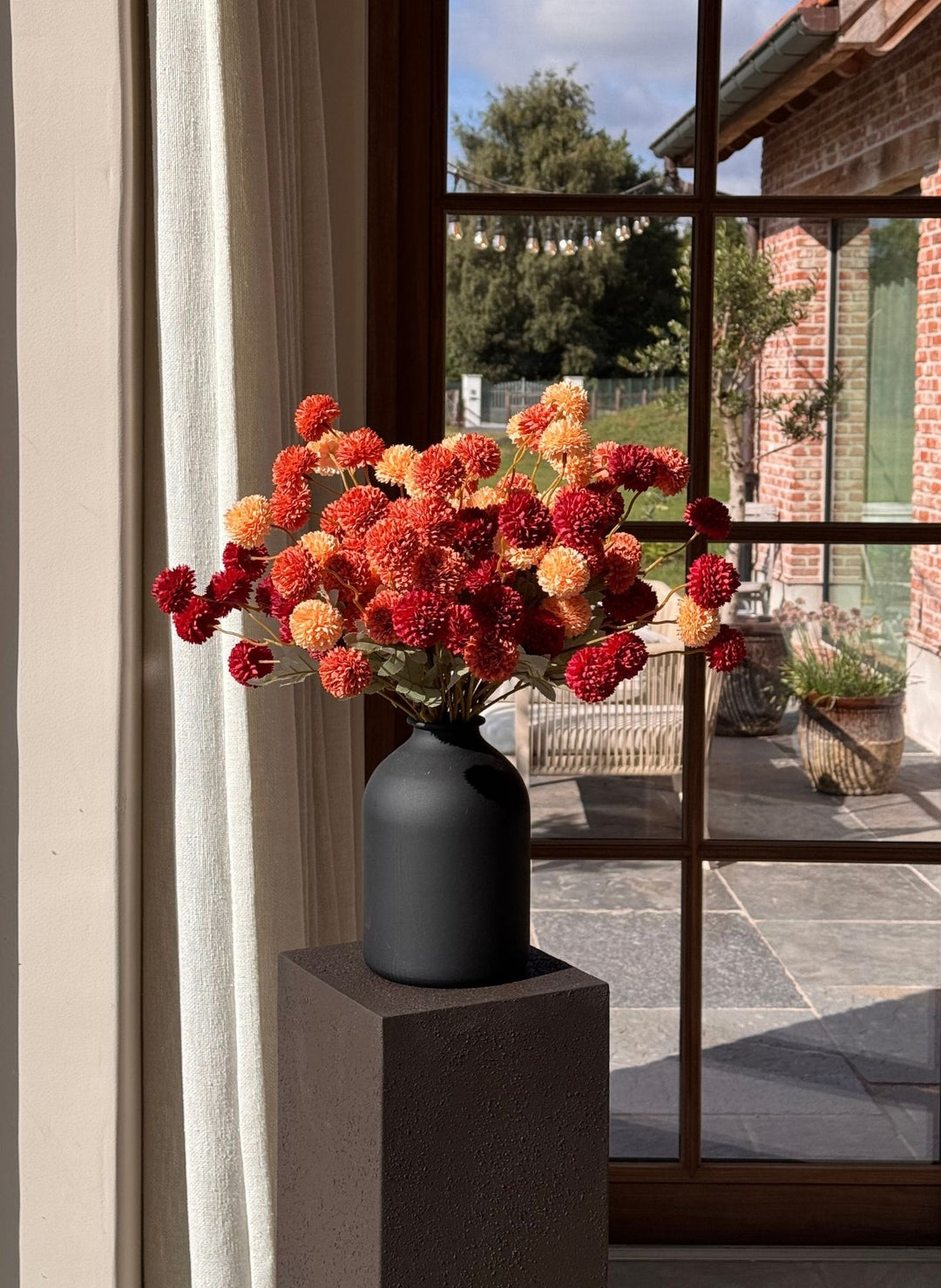 Fleurs de Kiku - Mélange (20 tiges/ 100 pompons)