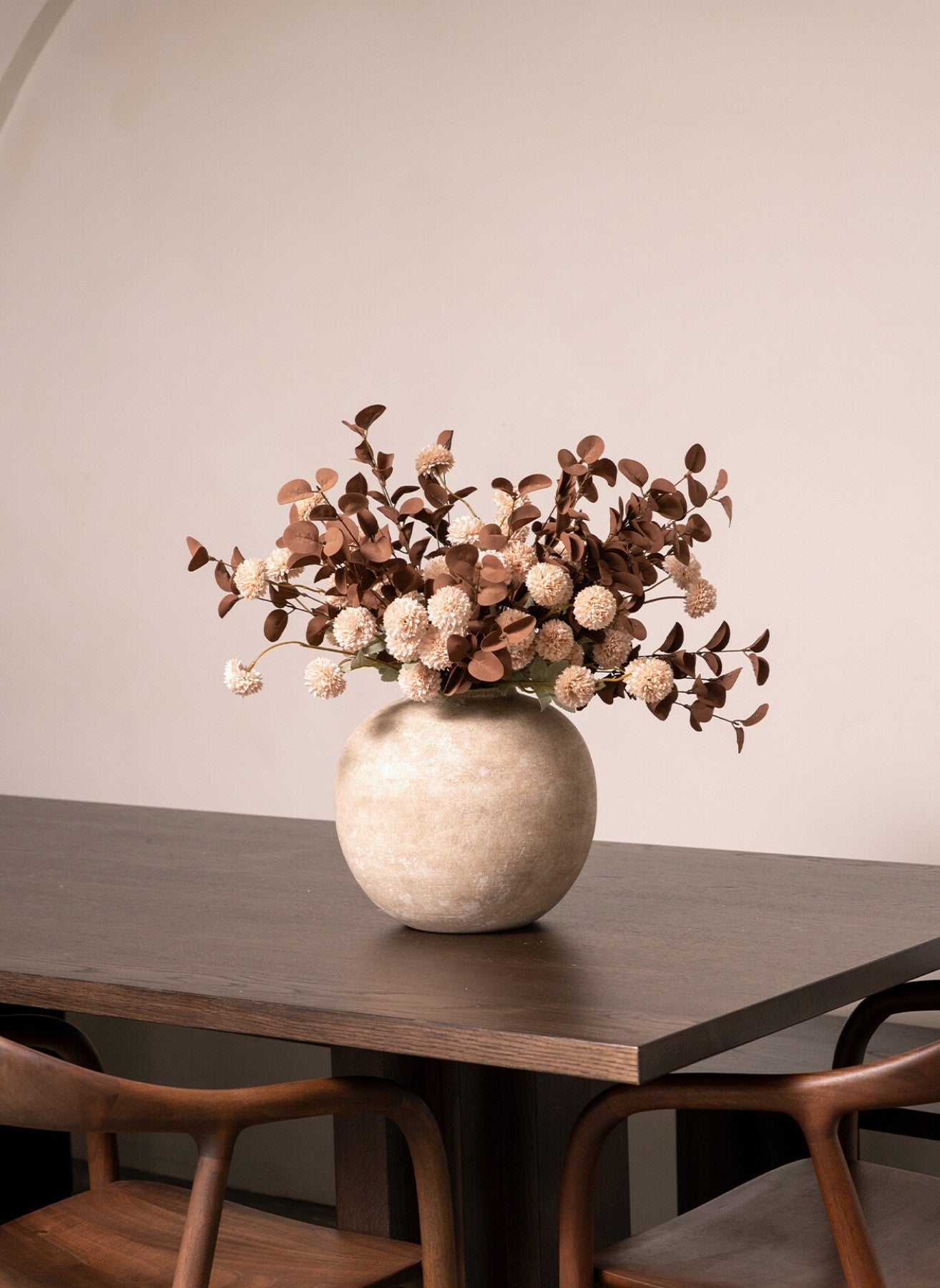 Bouquet composé - Crème