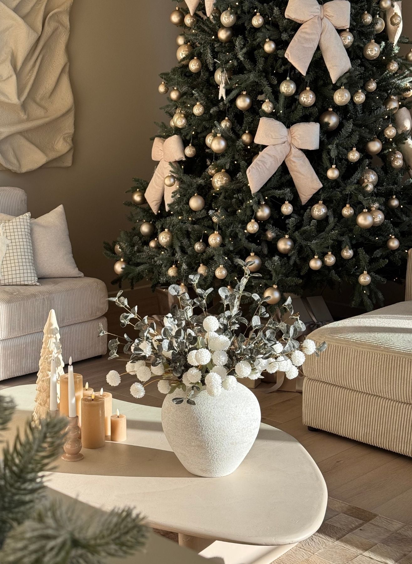 Bouquet composé - Vert & Blanc