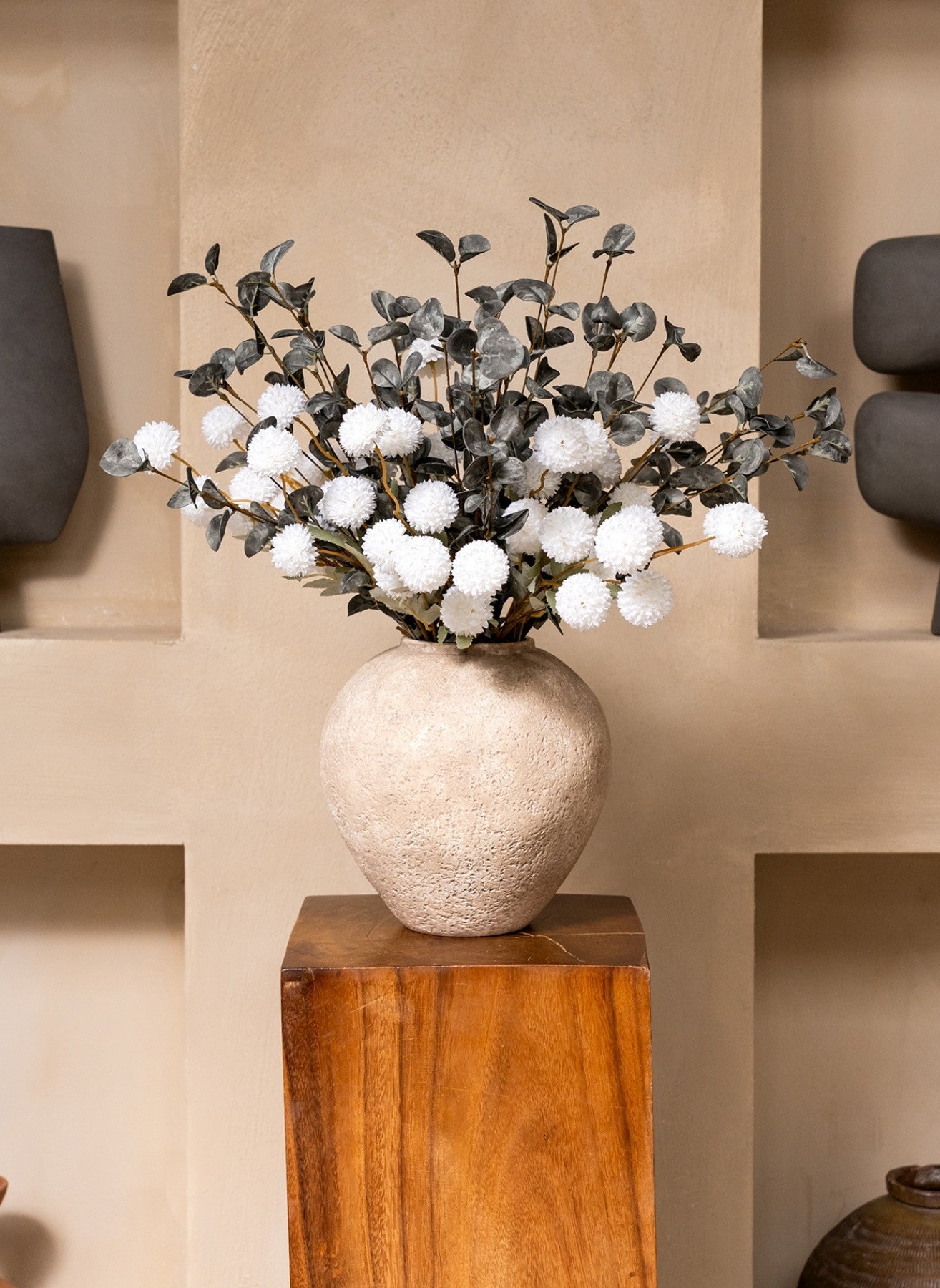 Bouquet composé - Vert & Blanc