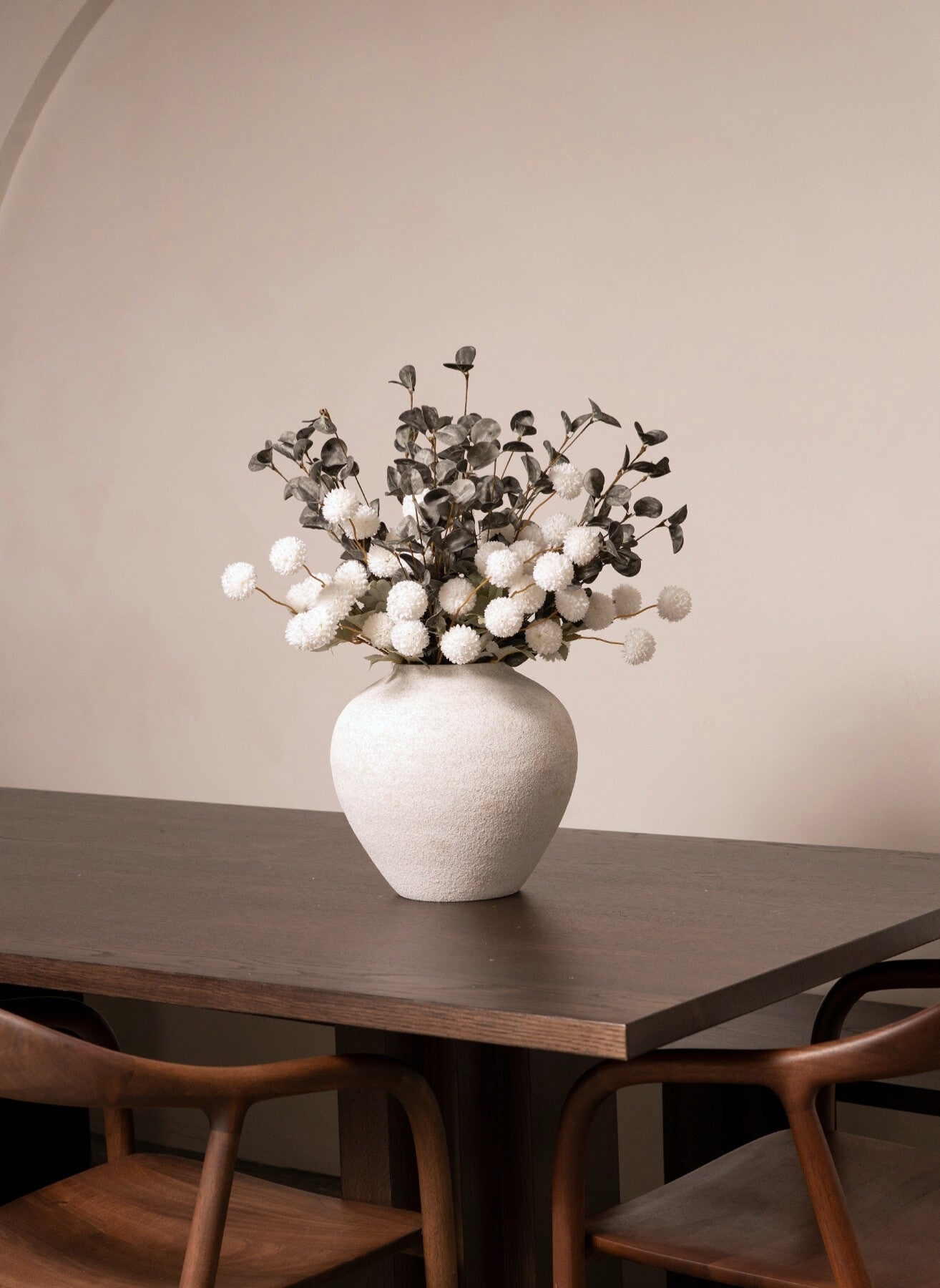 Bouquet composé - Vert & Blanc