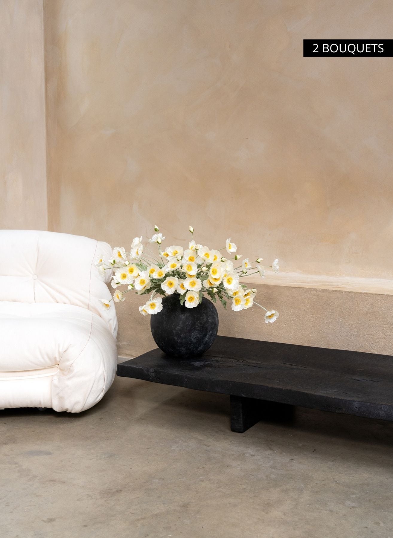 Coquelicots - Blanc (10 tiges)