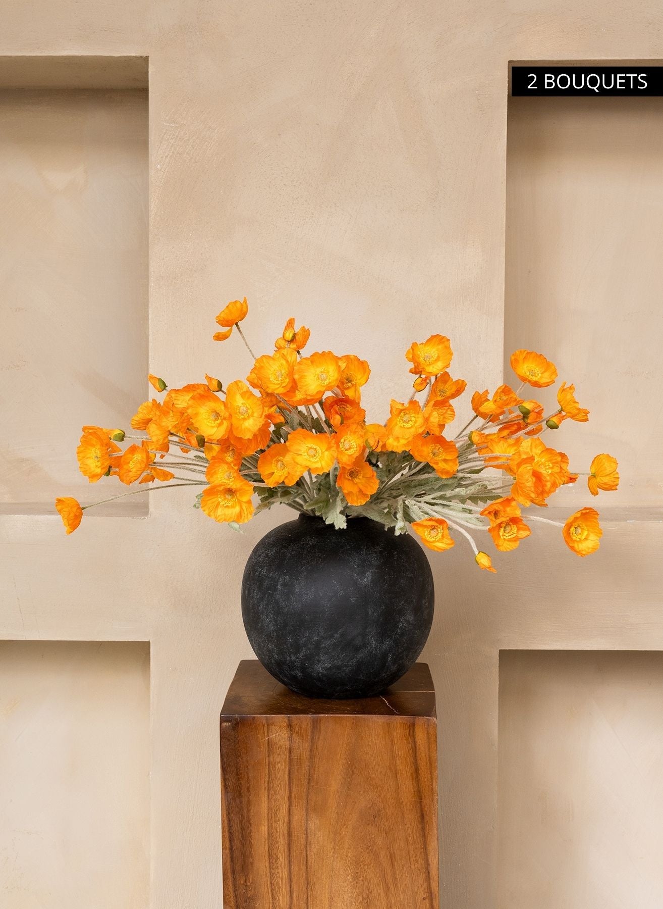 Coquelicots - Orange clair (10 tiges)