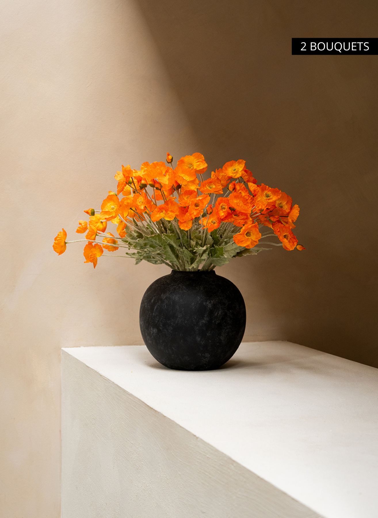 Coquelicots - Orange clair (10 tiges)