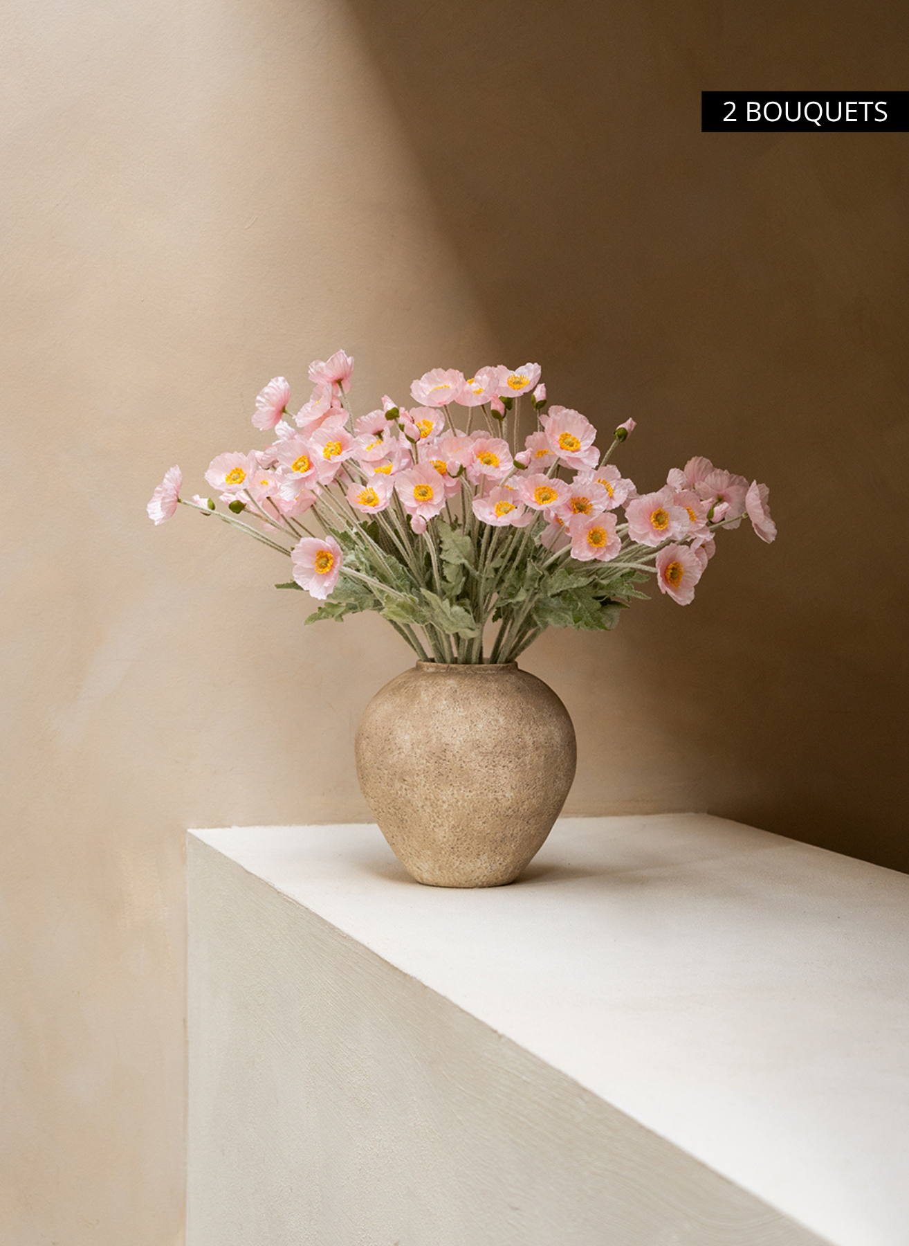 Coquelicots - Rose clair (10 tiges)