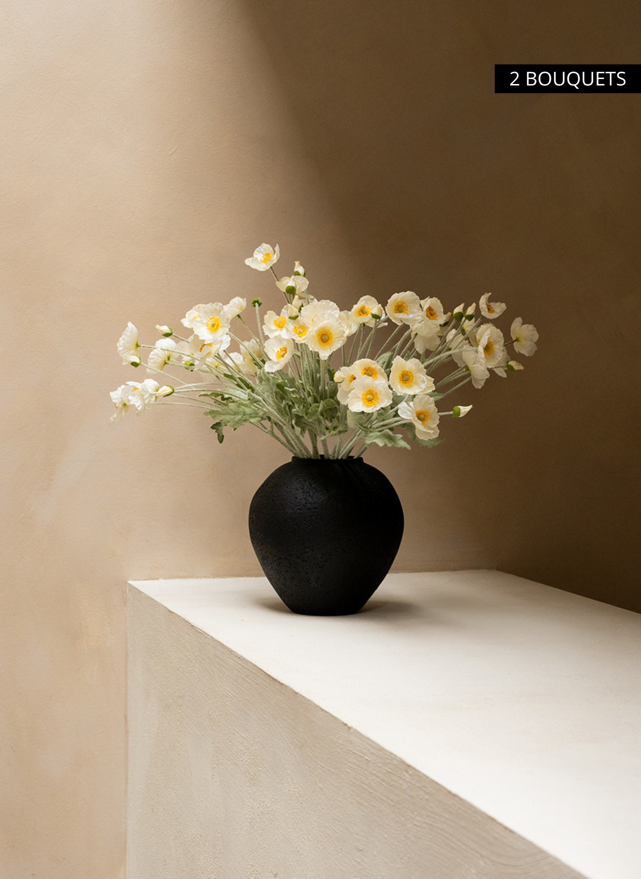Coquelicots - Blanc (10 tiges)
