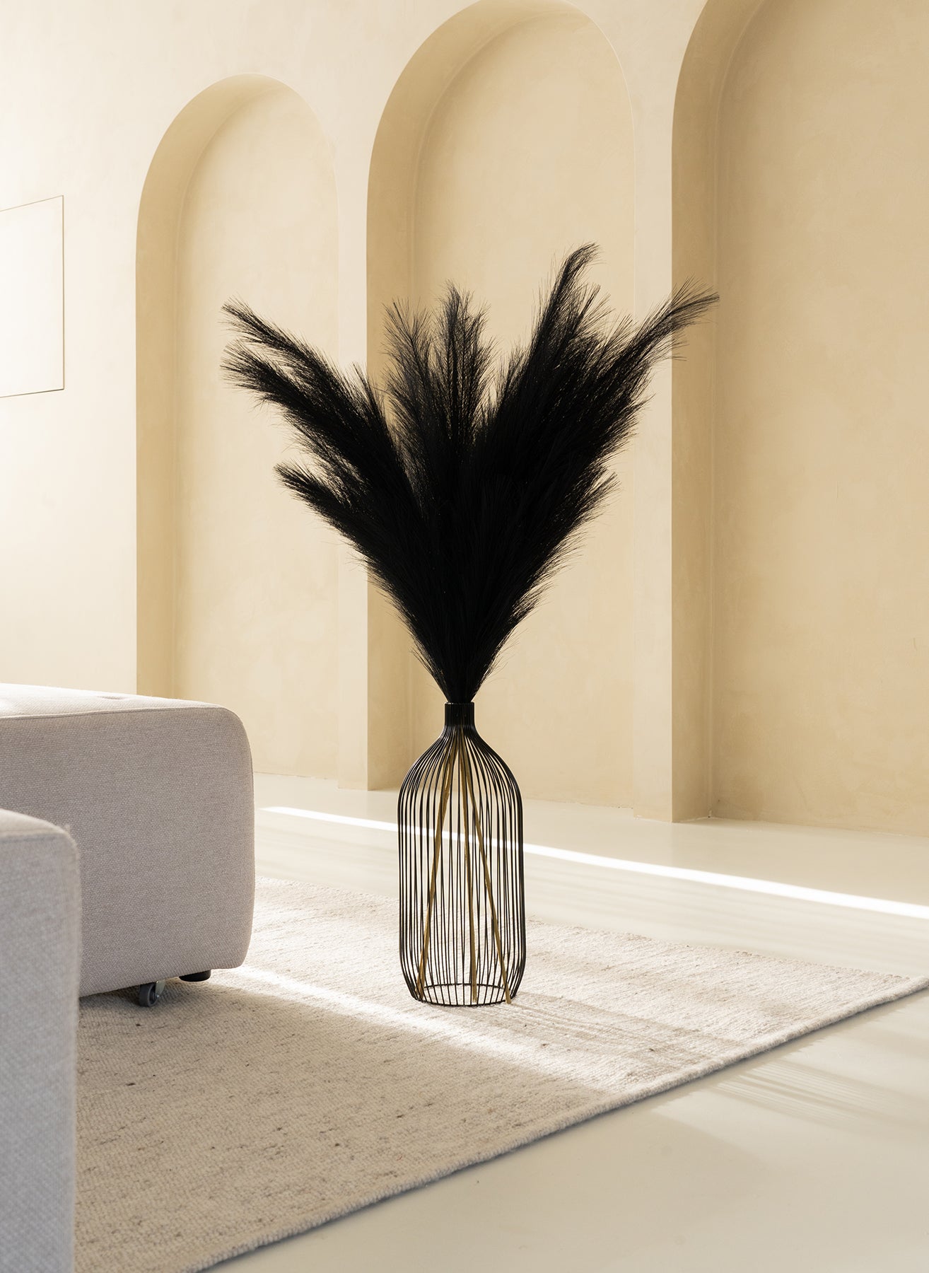 Pampas 110cm (3 tiges)- Noir