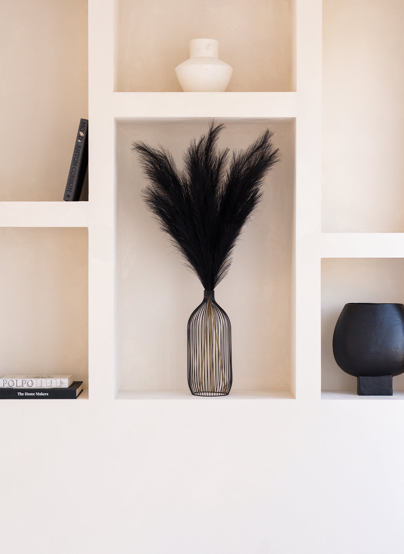 Pampas 110cm (3 tiges)- Noir